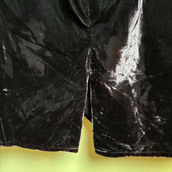 Vtge Jessica McClintock Gunne Sax Dress 11/12 Blk Velvet Lace Beaded 80's Witchy - Picture 6 of 16